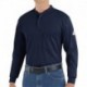 Bulwark SEL2T Men's Tall Long Sleeve Tagless Henley Shirt