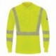 Bulwark SML4T Men's Tall Hi-Visibility Lightweight Long Sleeve Henley