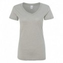 J. America 8136 Women's Glitter V-Neck T-Shirt