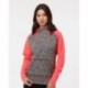 J. America 8618 Women's Colorblocked Cosmic Fleece Hooded Sweatshirt