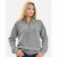 J. America 8743 Women's Electric Fleece Quarter-Zip Sweatshirt