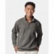 Next Level 1580 Unisex Garment-Dyed Quarter-Zip Sweatshirt