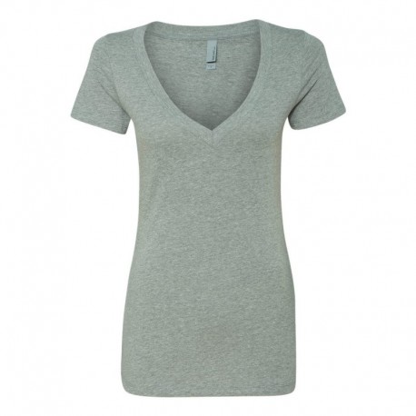 Next Level 6640 Women's CVC Deep V-Neck T-Shirt