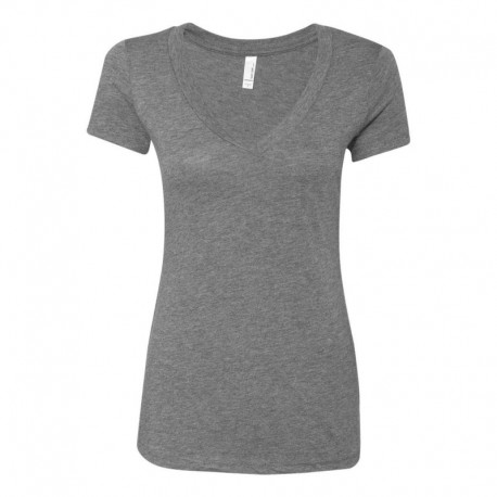 Next Level 6740 Women's Triblend Deep V-Neck T-Shirt