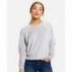 US Blanks US538 Women's Velour Cropped Long Sleeve Pullover Top