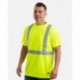 Berne Apparel HVK012 Men's Hi-Vis Class 2 Performance Pocket T-Shirt