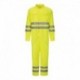 Bulwark CMD8 Men's Hi-Vis Deluxe Coverall with Reflective Trim - CoolTouch 2 - 7 oz.