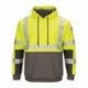 Bulwark SMB4 Men's Hi-Visibility Color-Blocked Hooded Sweatshirt
