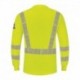 Bulwark SML4 Men's Hi-Visibility Lightweight Long Sleeve Henley