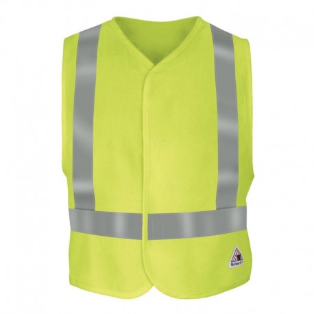 Bulwark VMV4HV Men's Men's Hi-Visibility Flame-Resistant Safety Vest