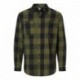 J. America 8219 Men's Snap Front Plaid Flannel Shirt