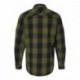 J. America 8219 Men's Snap Front Plaid Flannel Shirt