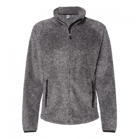 J. America 8463 Women's Boundary Shag Frosty Sherpa Full-Zip