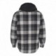 J. America 8620 Men's Quilted Flannel Hooded Jacket