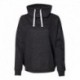 J. America 8673 Women's Melange Fleece Cowl Neck Sweatshirt