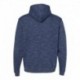 J. America 8677 Men's Melange Fleece Hooded Sweatshirt