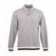 J. America 8704 Men's Peppered Fleece Shawl Collar Sweatshirt