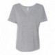 J. America 8815 Women's Slouchy V-Neck Tee