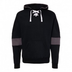 J. America 8832 Men's Sport Lace Colorblocked Fleece Hooded Sweatshirt