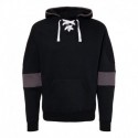 J. America 8832 Men's Sport Lace Colorblocked Fleece Hooded Sweatshirt