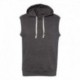 J. America 8877 Men's Triblend Sleeveless Hooded Sweatshirt