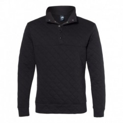 J. America 8890 Men's Quilted Half-Snap Pullover