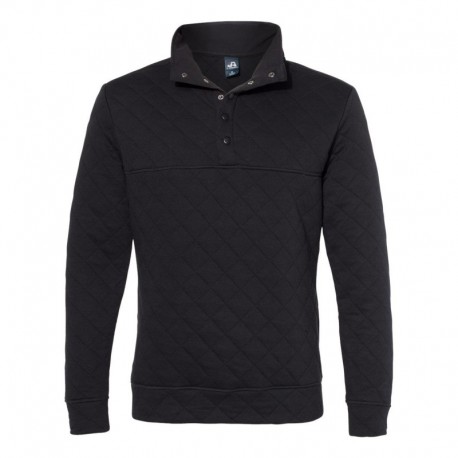 J. America 8890 Men's Quilted Half-Snap Pullover