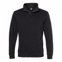 J. America 8890 Men's Quilted Half-Snap Pullover