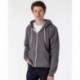 Los Angeles Apparel F97 Unisex USA-Made Flex Fleece Full-Zip Hooded Sweatshirt