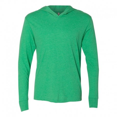 Next Level 6021 Unisex Triblend Hooded Long Sleeve Pullover T-Shirt