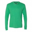 Next Level 6021 Unisex Triblend Hooded Long Sleeve Pullover T-Shirt