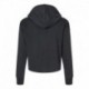 Next Level 9384 Women's Laguna Sueded Raw Edge Crop Hoodie Sweatshirt