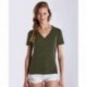 US Blanks US2228 Women's V-Neck Overdyed Tee