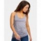 US Blanks US575 Women's Raw Edge Racer Tank Top