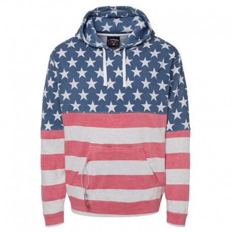 J America JA8815 Adult Tailgate Fleece Pullover Hooded Sweatshirt