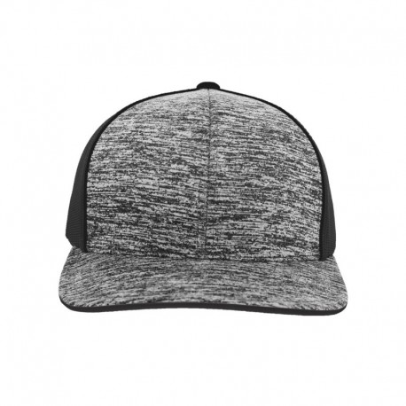 Pacific Headwear 106C Aggressive Heather Trucker Snapback Cap