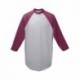 Augusta Sportswear AG4420 Adult 3/4-Sleeve Baseball Jersey