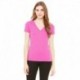 Bella + Canvas 8435 Ladies Triblend Short-Sleeve Deep V-Neck T-Shirt
