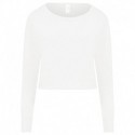 Just Hoods By AWDis JHA035 Ladies Cropped Pullover Sweatshirt