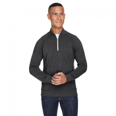 J America JA8869 Adult Triblend Fleece Quarter-Zip