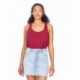 US Blanks US510 Ladies Sheer Cropped Racer Tank