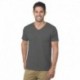 Bayside BA5025 Unisex 4.2 oz., Fine Jersey V-Neck T-Shirt
