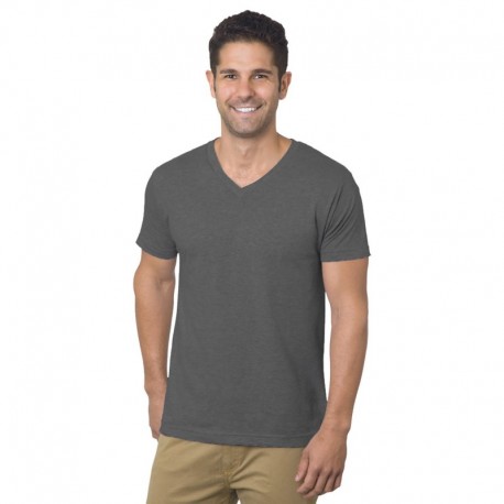 Bayside BA5025 Unisex 4.2 oz., Fine Jersey V-Neck T-Shirt
