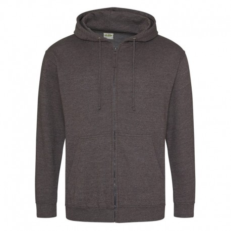 Just Hoods By AWDis JHA050 Men's 80/20 Midweight College Full-Zip Hooded Sweatshirt