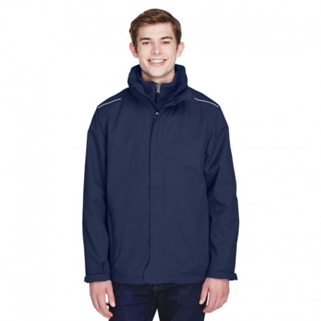 Core365 88205 Men's Region 3-in-1 Jacket with Fleece Liner