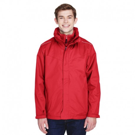 Core365 88205 Men's Region 3-in-1 Jacket with Fleece Liner