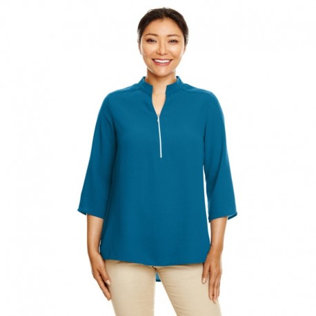 Devon & Jones DP611W Ladies Perfect Fit 3/4-Sleeve Crepe Tunic