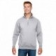 Bayside BA920 Unisex 9.5 oz., 80/20 Quarter-Zip Pullover Sweatshirt