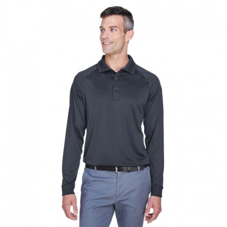 Harriton M211L Men's Advantage Snag Protection Plus Long-Sleeve Tactical Polo